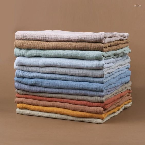 Muslin Gauze/Crinkle 2-Layer Solid Colours-4 solid-94