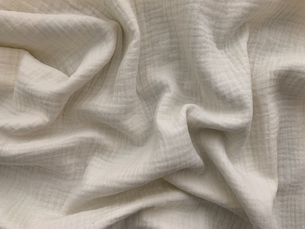 Muslin Gauze/Crinkle Naturaal 2-Layer solid colours-1 solid -69