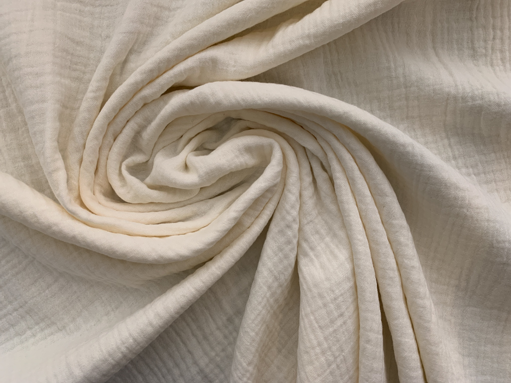Muslin Gauze/Crinkle Natural 2-Layer solid colours-1 solid -70