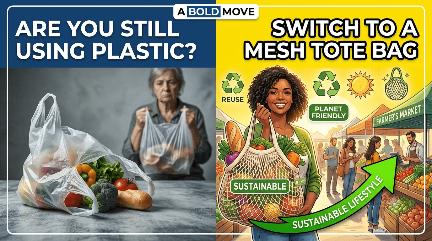 Are You Still Using Plastic Switch to a Mesh Tote Bag for a Sustainable Lifestyle