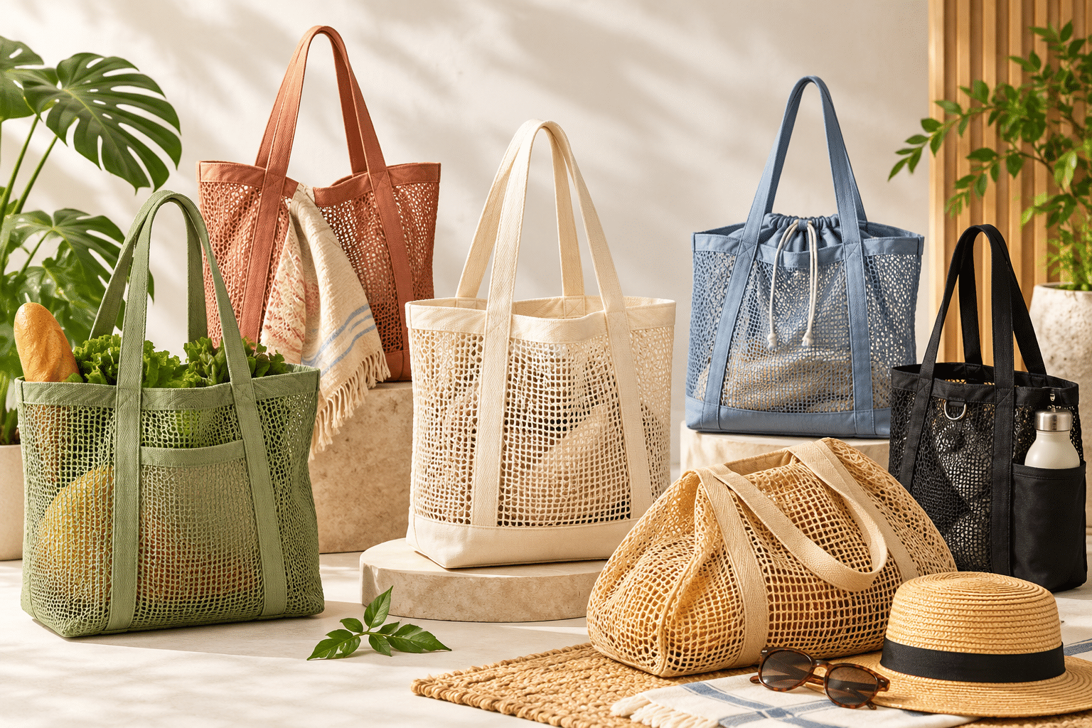 Mesh Tote Bag Design Trends for 2026 in Modern Colours, Shapes and Functional Styles