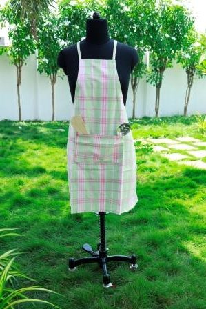 Woven Checks Apron