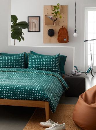 100% Linen Printed Bedding Set