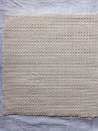 Cotton Natural Waffle Fabric-rotated
