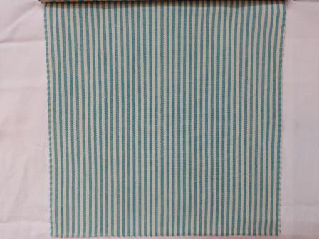 Cotton Turquoise Green Stripe fabric