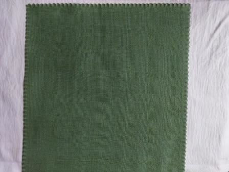 Cotton Yarn-Dyed Green Chambray Fabric-rotated