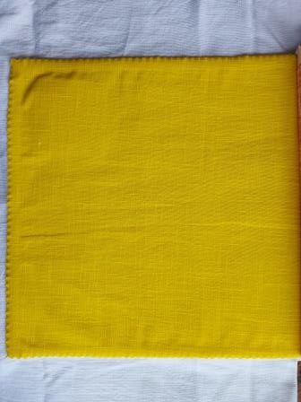Cotton Yellow Solid Dyed Fabric-rotated