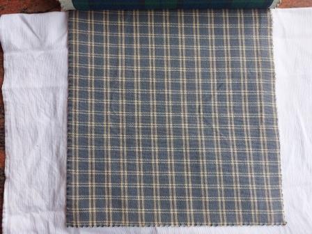 Linen Grey Medium Check Fabric