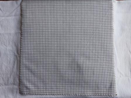 Linen-Grey White Small Checks Fabric