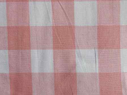 100% Organic Bamboo Pink White Checkerboard Design Fabric