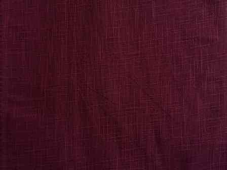 100% Organic Cotton Burgundy Solid Dyed Fabric