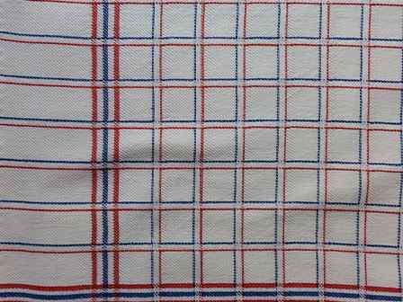 100% Organic Cotton Checked Drill Fabric