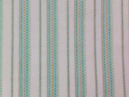 100% Organic Cotton Multicolor Dobby Stripe Fabric