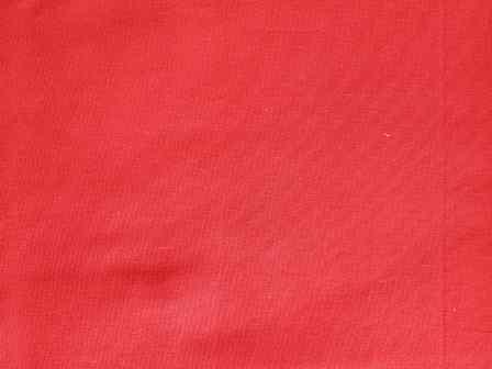 100% Organic Cotton Red Solid Dyed Fabric