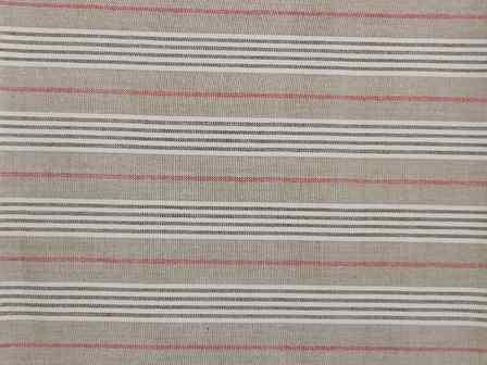 100% Organic Cotton beige Stripe